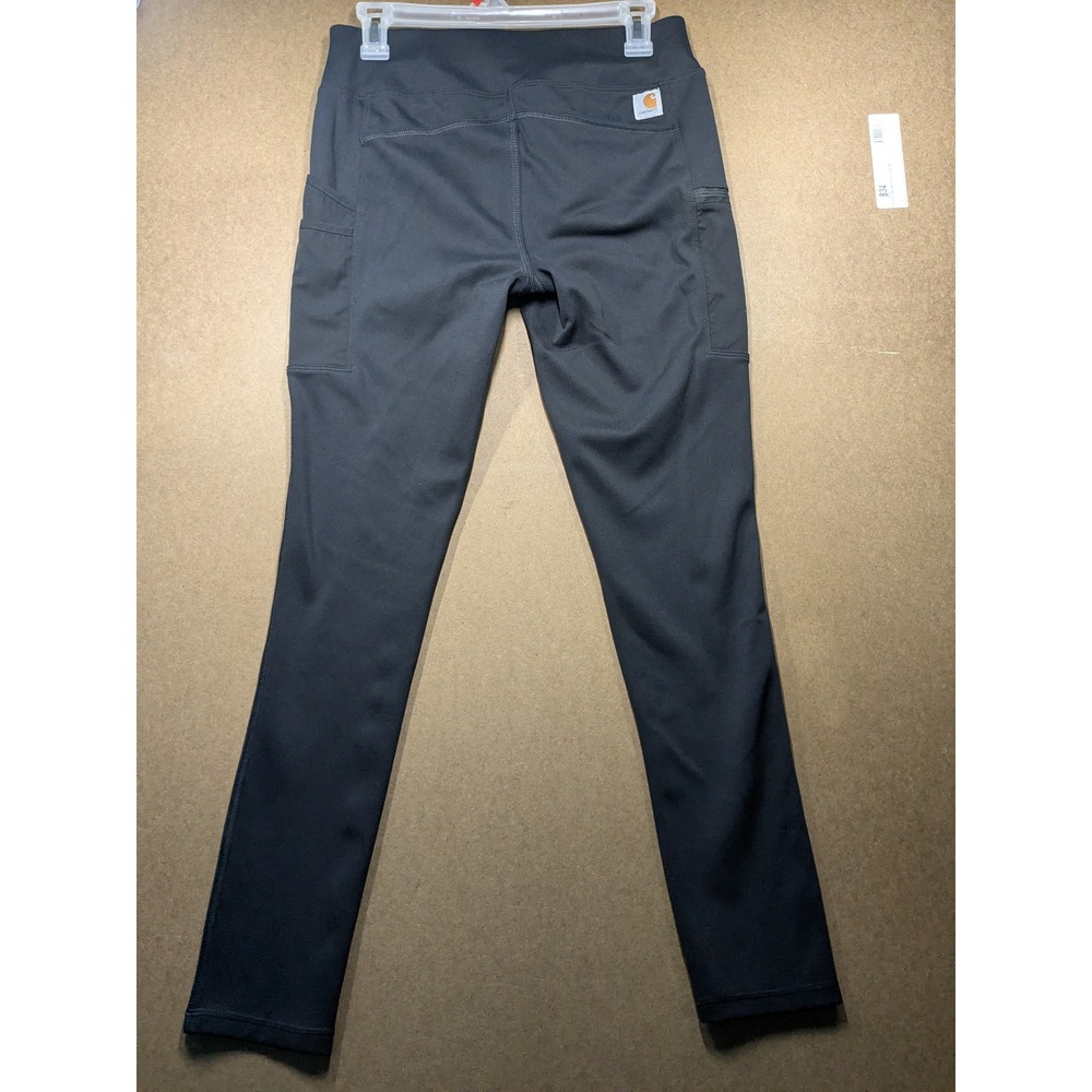 Carhartt Force Fitted Utility Leggings Black Womens Small 103609 Pocket Workwear